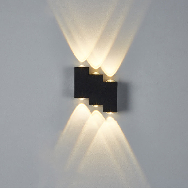 Multi-Light Fold Wall Sconce Lights Contemporary Style Metal Wall Washer Sconce