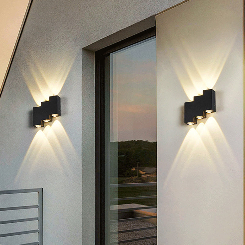 Multi-Light Fold Wall Sconce Lights Contemporary Style Metal Wall Washer Sconce