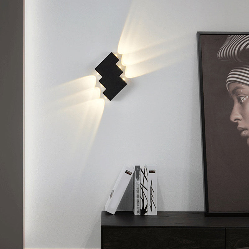 Multi-Light Fold Wall Sconce Lights Contemporary Style Metal Wall Washer Sconce