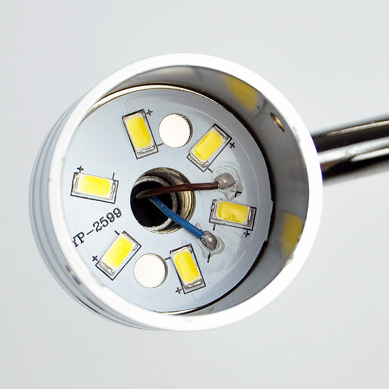 Sombra lineal de 1 luces mate de pared moderno espejo de cristal espejo de la pared lámpara de montaje en plata