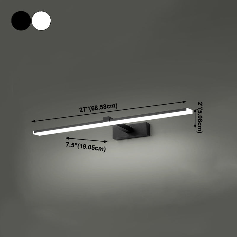 Metall lineare Schattenwandbeleuchtung moderner Stil 1-Lichtspiegel Wandhalterung Leuchte Leuchte