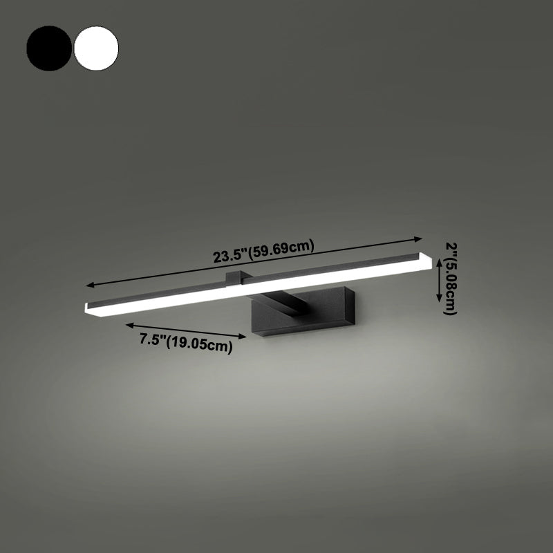 Metall lineare Schattenwandbeleuchtung moderner Stil 1-Lichtspiegel Wandhalterung Leuchte Leuchte