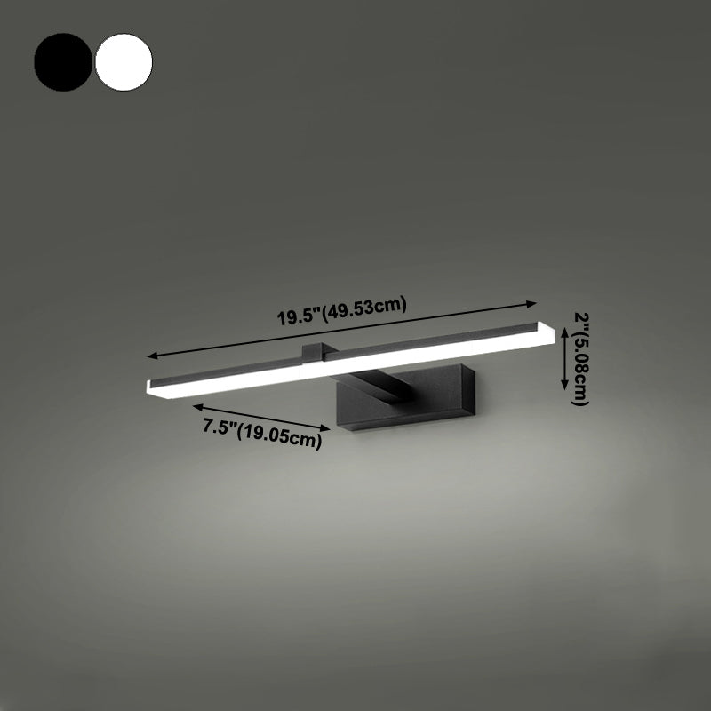 Metall lineare Schattenwandbeleuchtung moderner Stil 1-Lichtspiegel Wandhalterung Leuchte Leuchte