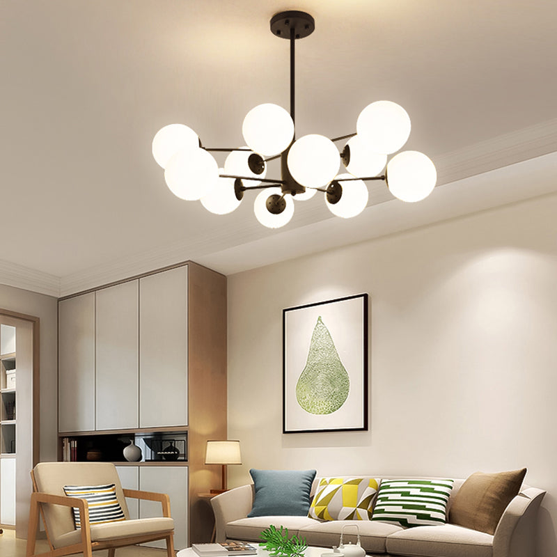 Contemporary Style Spherical Shape Chandelier Lights Glass Chandelier Lighting