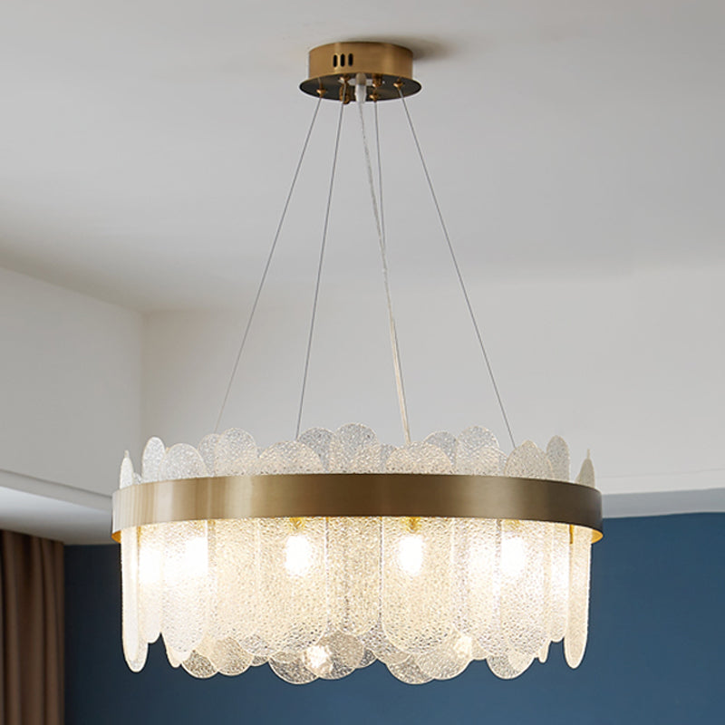 Modern Creative Pendant Light Glass Geometric Chandelier for Living Room