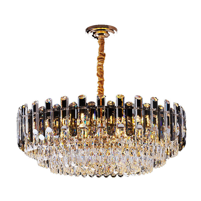 Eigentijdse stijl geometrie vorm kroonluchter lichten kristallen hangende lichten