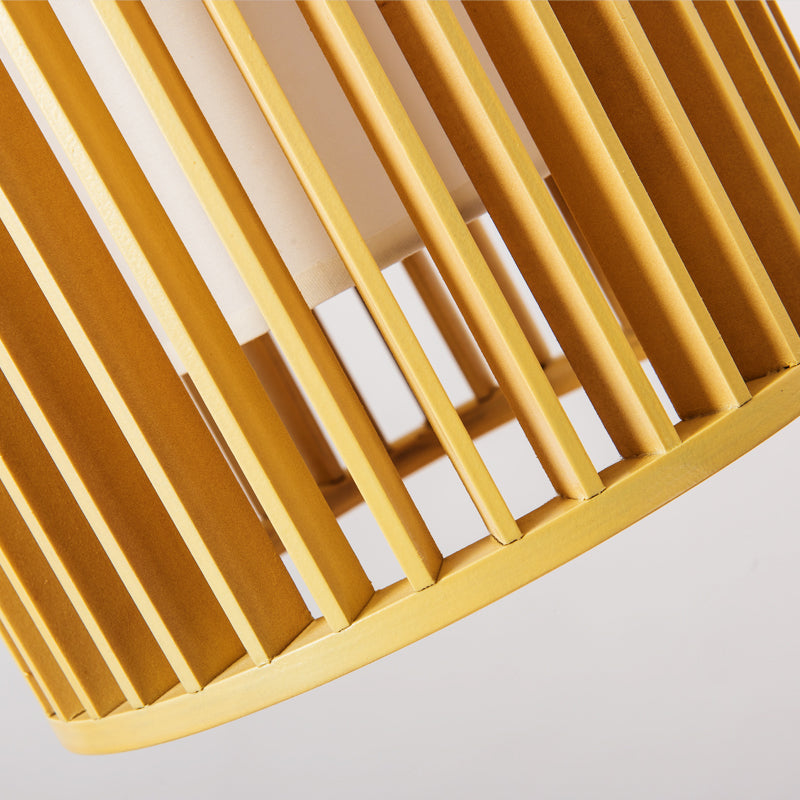 Modern Creative Creative Creative Light Legno Cilindrico lampada sospesa per gli spazi interni