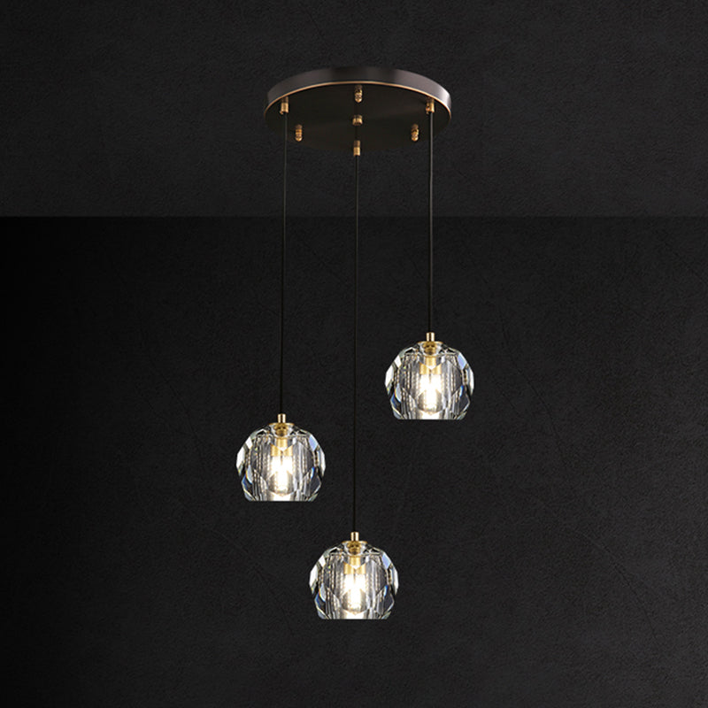 Crystal Globe Hanging Lampe in Modern Artistic Style Pendant Pendant Light for Dining Room