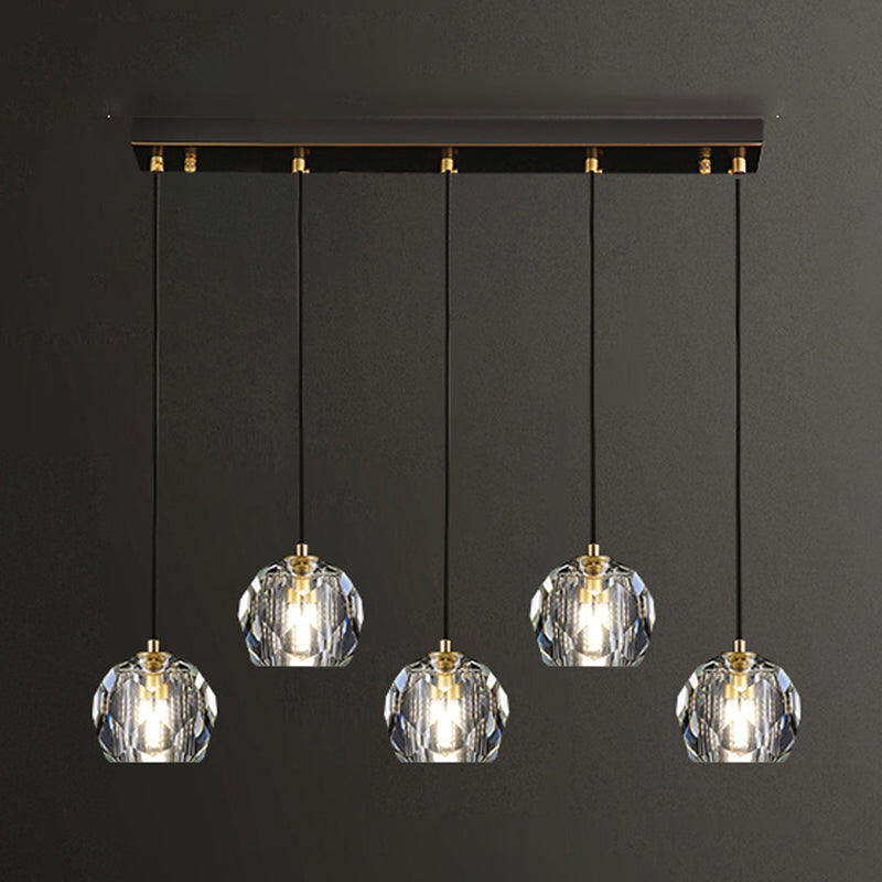 Crystal Globe Hanging Lampe in Modern Artistic Style Pendant Pendant Light for Dining Room