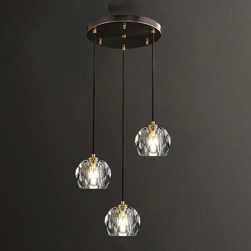 Crystal Globe Hanging Lampe in Modern Artistic Style Pendant Pendant Light for Dining Room