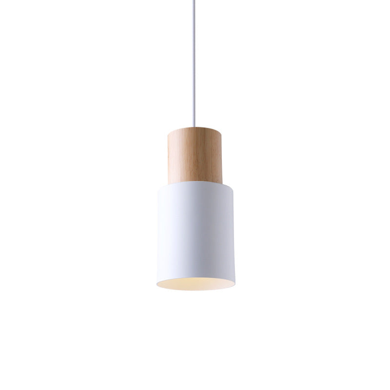 Modern Nordic Macaron Hanging Lamping Alluminio Cilindrico Light Penderant per spazi interni