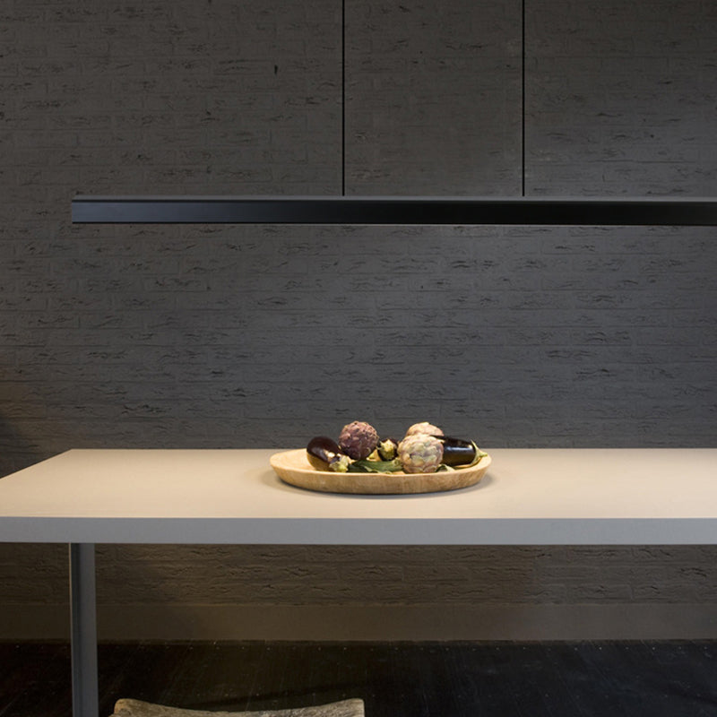 Luces de lámparas de araña de isla LED moderna Oficina de iluminación de islas lineales de minimalismo