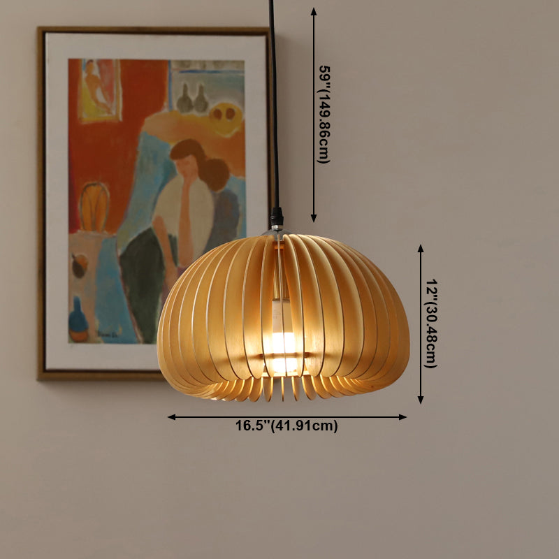 Lumo a sospensione a sospensione a 1 luce Modern Stile moderno a forma di zucca lampada sospesa