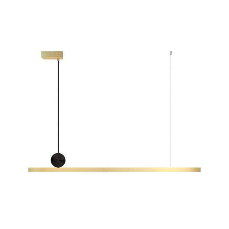 Linear Hanging Pendant Lights Contemporary Metal Chandelier Light Fixture