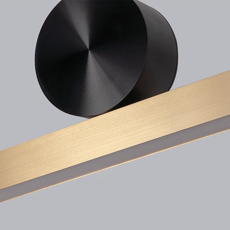 Linear Hanging Pendant Lights Contemporary Metal Chandelier Light Fixture