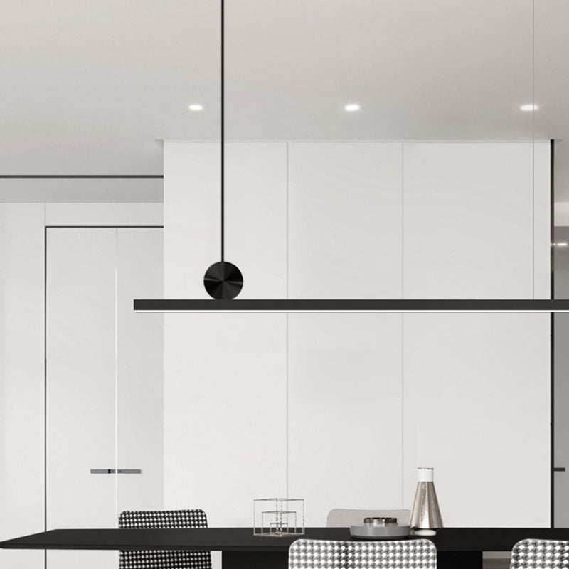 Linear Hanging Pendant Lights Contemporary Metal Chandelier Light Fixture