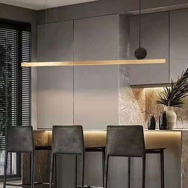 Linear Hanging Pendant Lights Contemporary Metal Chandelier Light Fixture