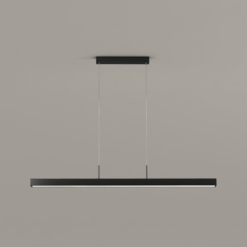 Nordic Ceiling Chandelier Modern Simple LED Long Linear Pendant Light for Dining Room
