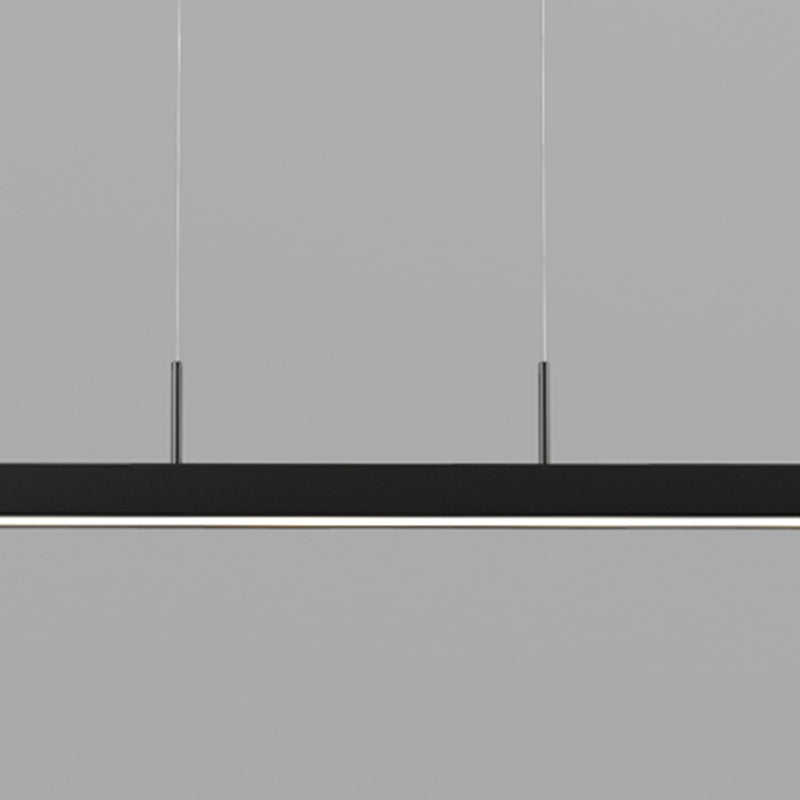 Nordic Ceiling Chandelier Modern Simple LED Long Linear Pendant Light for Dining Room