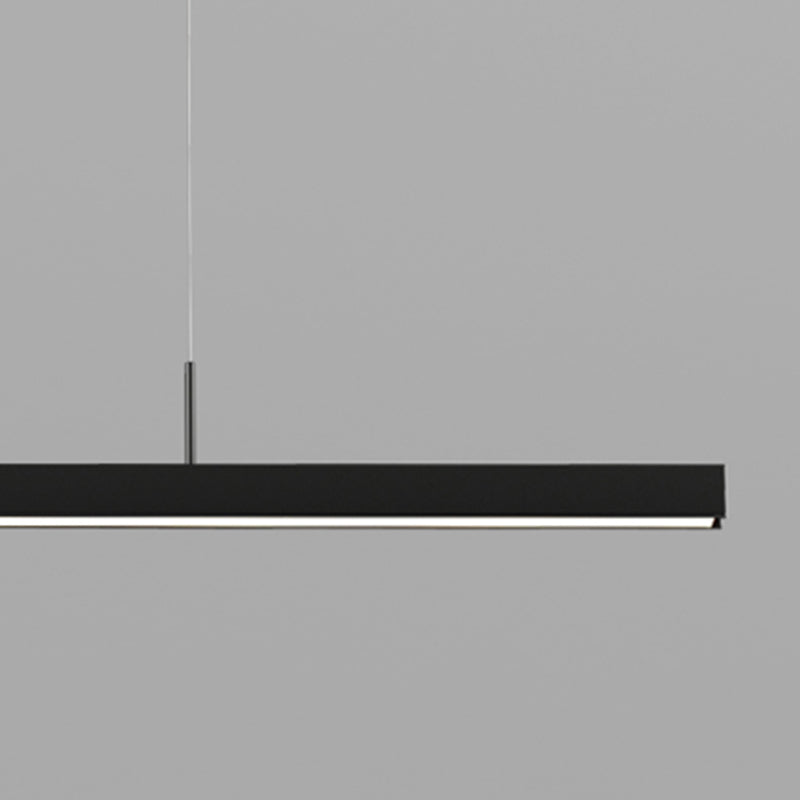 Nordic Ceiling Chandelier Modern Simple LED Long Linear Pendant Light for Dining Room