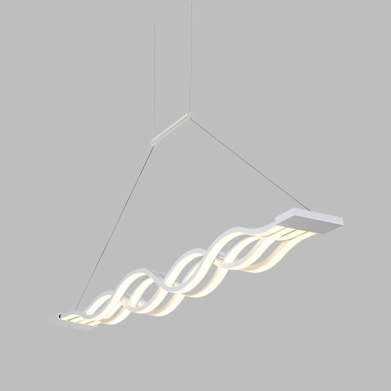 Candelera de techo de forma de onda LED