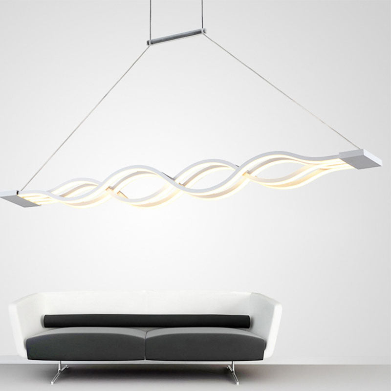 Candelera de techo de forma de onda LED