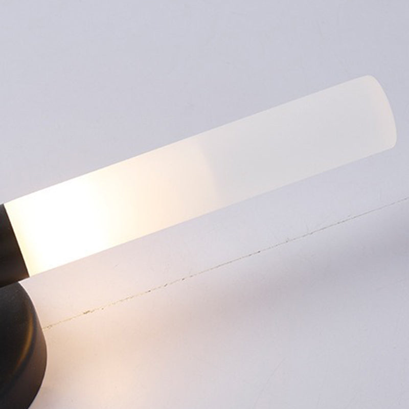 Lámpara de pared recta de metal estilo moderno 2 luces LED Mirror Light para baño