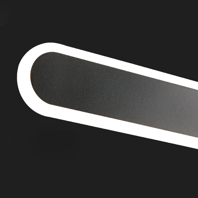 Hedendaagse stijl lineaire wandverlichting armaturen metaal 1 lichte LED wandmontage lamp