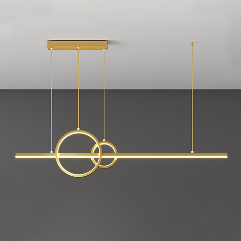 Geometric Island Lights Contemporary Metal Island Pendants for Dining Room