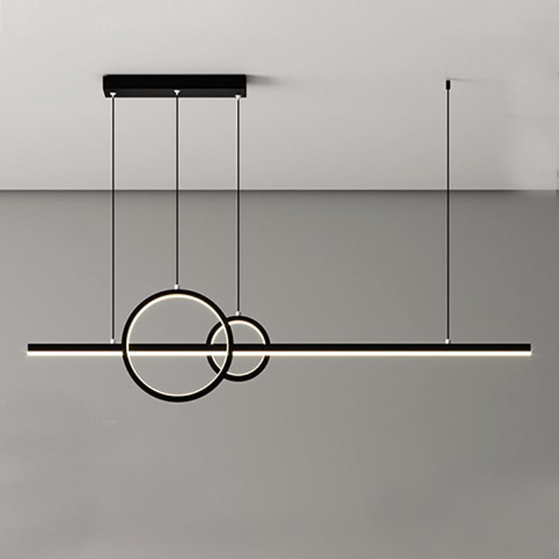 Geometric Island Lights Contemporary Metal Island Pendants for Dining Room