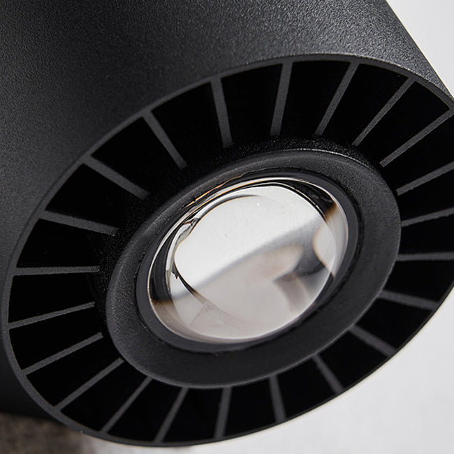 1-Licht-Zylinderwandleuchten zeitgenössischer Stil Metallwandmontage in Schwarz