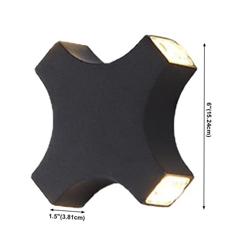 Multi-Light Geometric Wall Sconce Lights Contemporary Style Metal Wall Mounted Lights