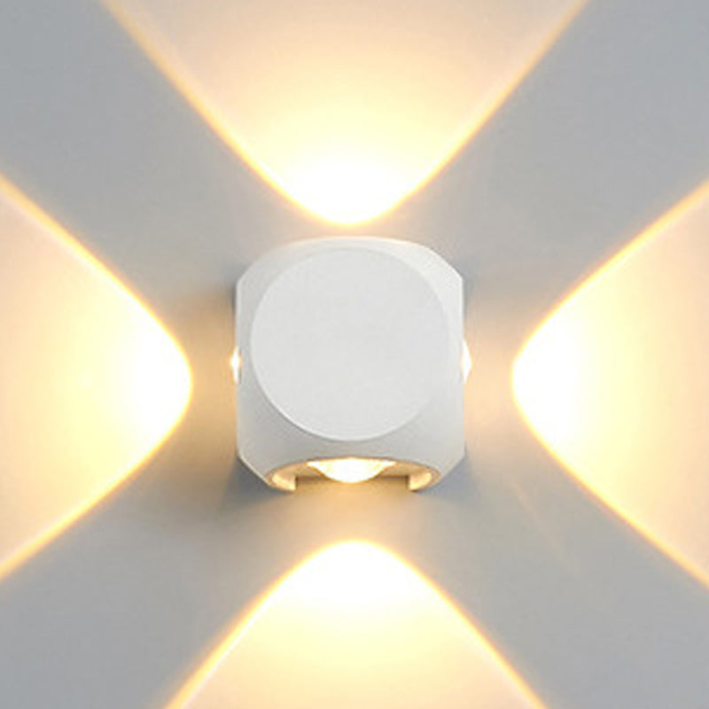 4-licht vierkante wandwandlampen hedendaagse stijl metalen wandwasser SCONCE