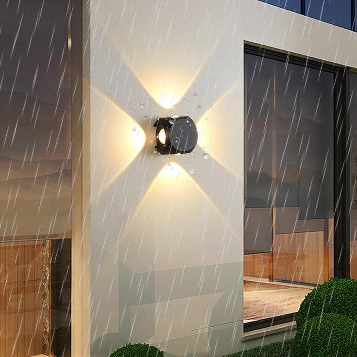 4-licht vierkante wandwandlampen hedendaagse stijl metalen wandwasser SCONCE