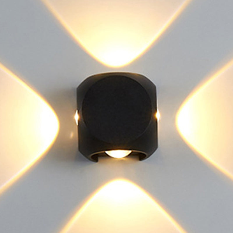 4-licht vierkante wandwandlampen hedendaagse stijl metalen wandwasser SCONCE