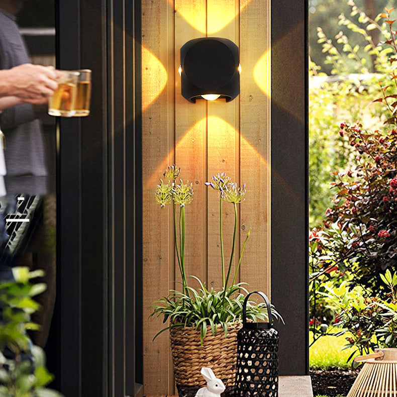 4-licht vierkante wandwandlampen hedendaagse stijl metalen wandwasser SCONCE