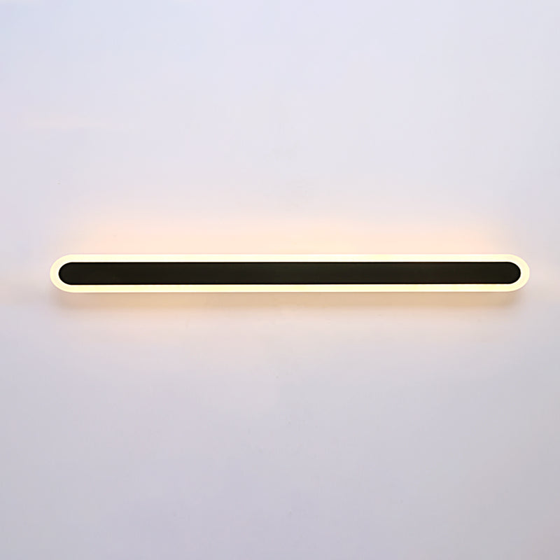 Contemporary Style Linear Wall Light Fixtures Metal 1 Light Led Wall Lights