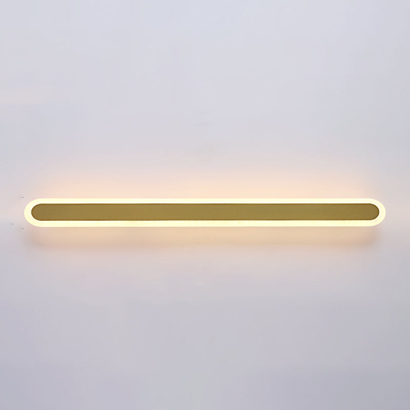 Contemporary Style Linear Wall Light Fixtures Metal 1 Light Led Wall Lights