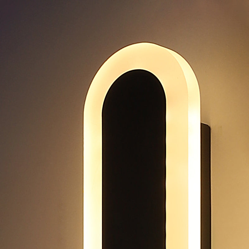 Contemporary Style Linear Wall Light Fixtures Metal 1 Light Led Wall Lights