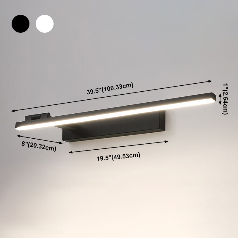 Linear Metal Wall Lighting Modern Style 1 Light Wall Mount Light Fixture