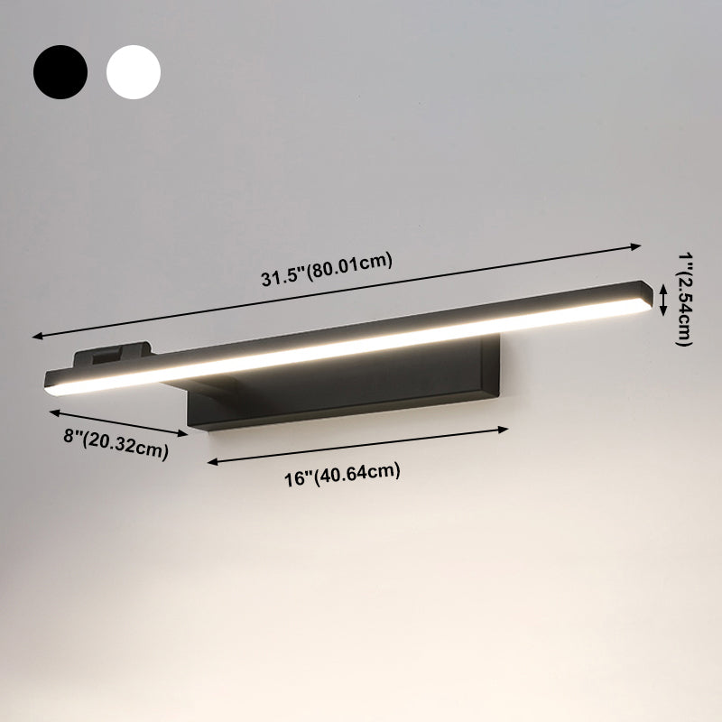 Linear Metal Wall Lighting Modern Style 1 Light Wall Mount Light Fixture