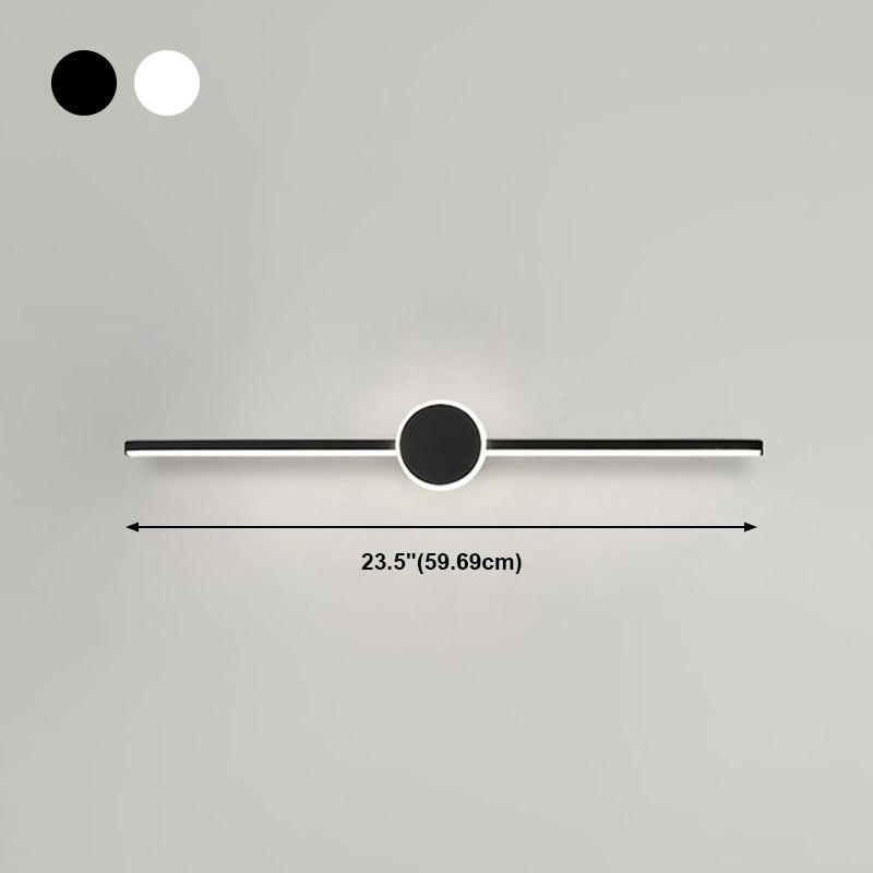 Metal Geometric Shade Wall Lighting Modern Style Mirror Wall Mounted Light Fixture