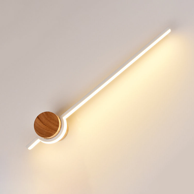 1 Light Metal Linear Wall Lighting Modern Simple Style Wall Mounted Light Fixture