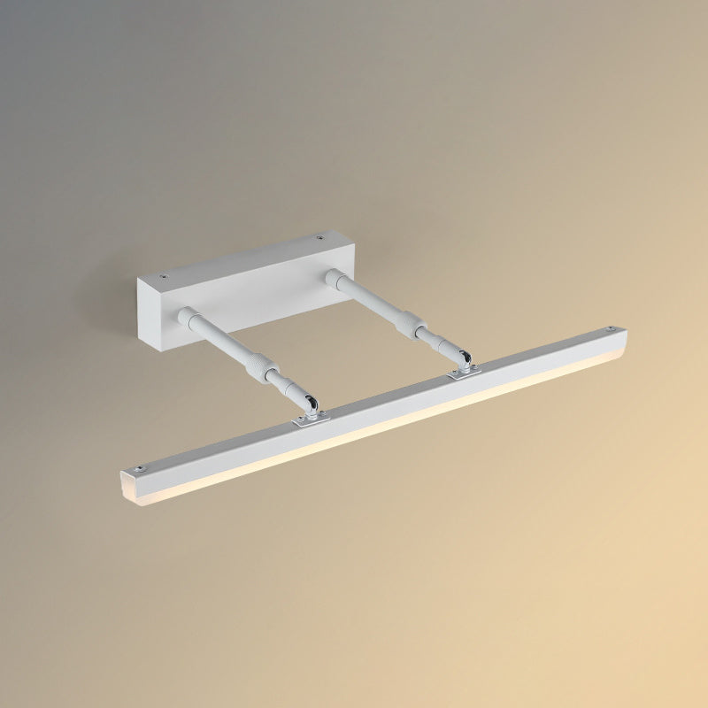 1-Light Metal Linear Mirror Wall Lighting Modern Style Wall Mounted Light Fixture