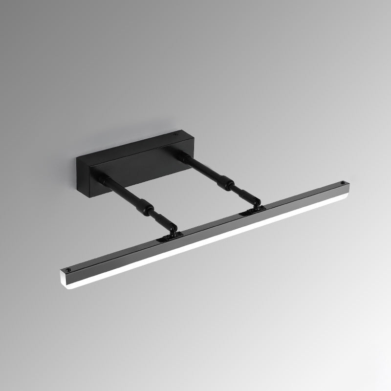 1-Light Metal Linear Mirror Wall Lighting Modern Style Wall Mounted Light Fixture