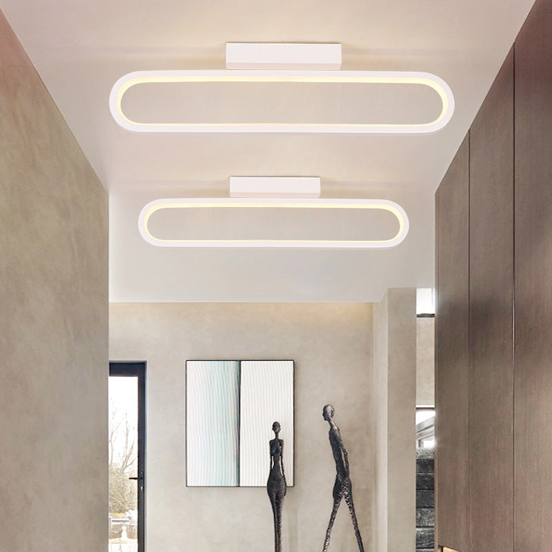 1-Light Geometric Mirror Wall Lighting Modern Style Metal Wall Mounted Light Fixture