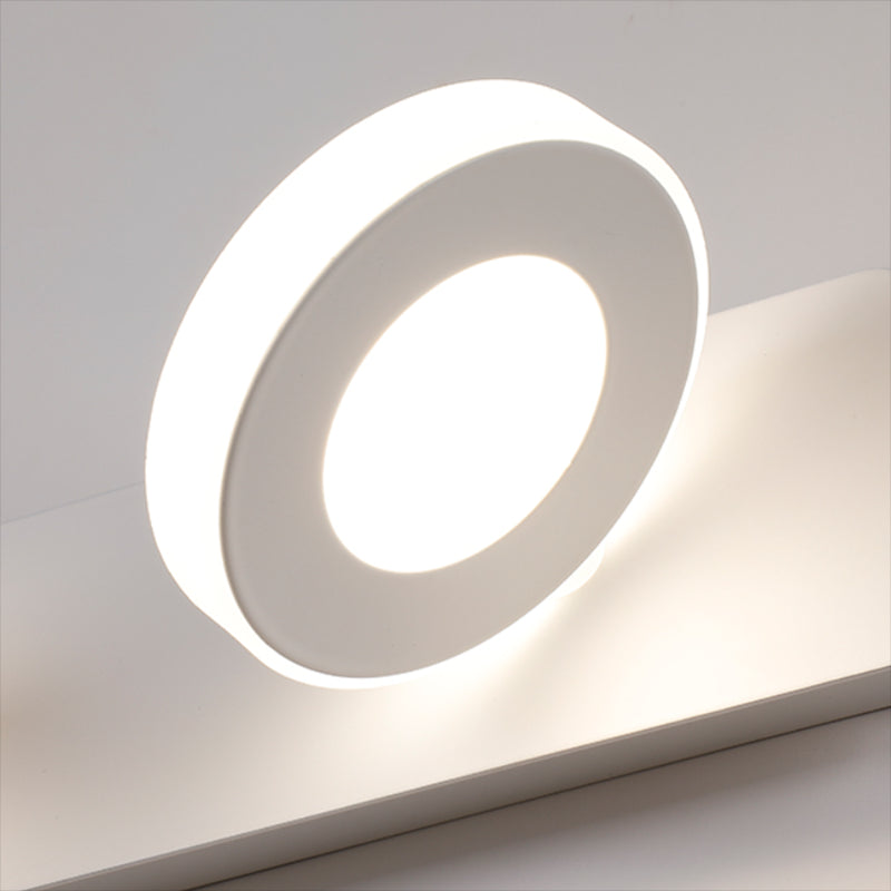 Illuminazione a parete tondo multi -luci moderna lampada montata a parete in metallo in bianco