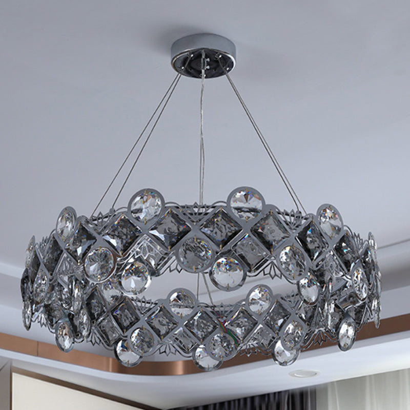 Contemporary Minimalism Chandelier Crystal Geometric Pendant Light for Dining Room