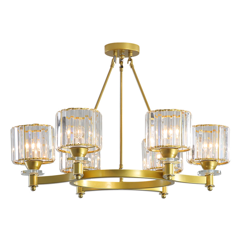 Modern Creative Indoor Pendant Light Crystal Geometric Chandelier