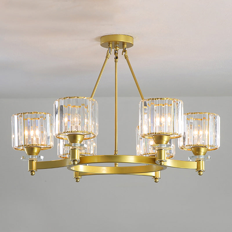 Modern Creative Indoor Pendant Light Crystal Geometric Chandelier